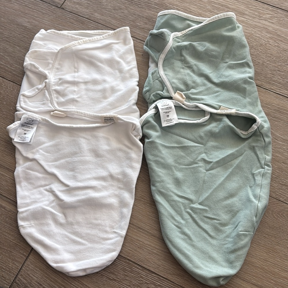 3 Pack White, Grey & Green swaddle